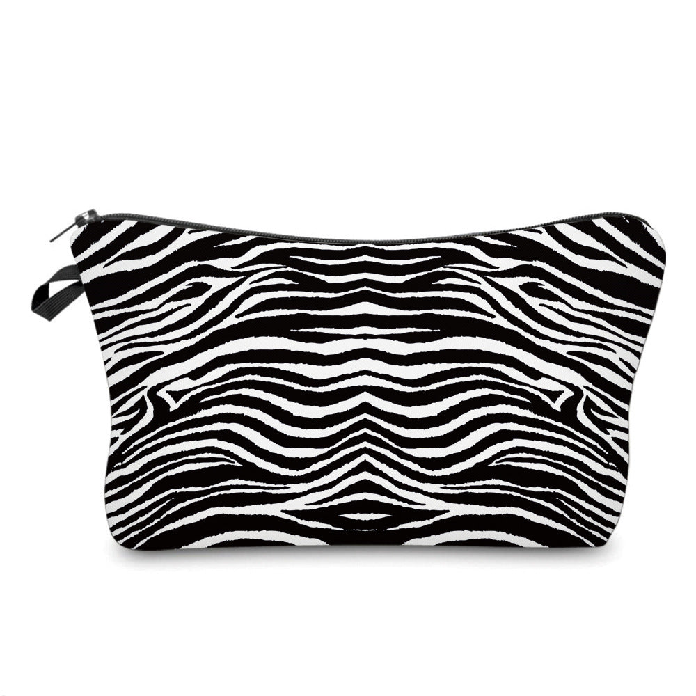 Wholesale Polyester Cow Print Animal Print Cosmetic Bag